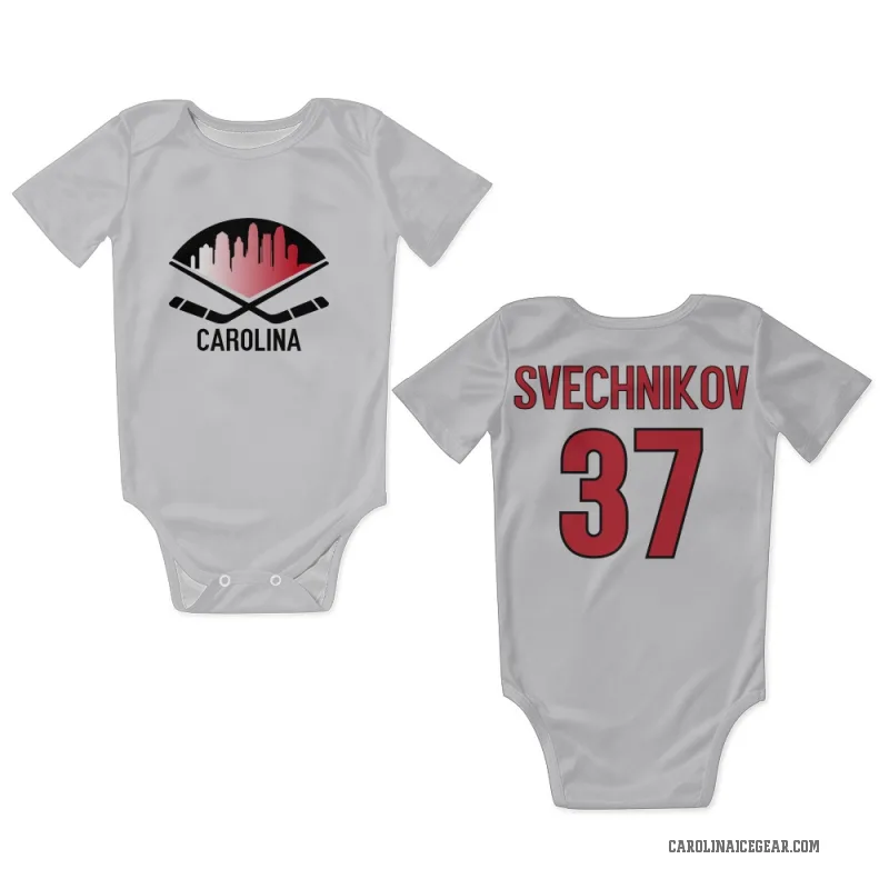 Andrei Svechnikov  White Carolina Hurricanes  Newborn & Infant Bodysuit