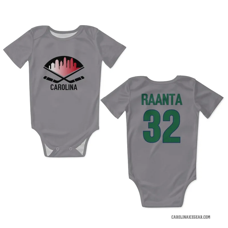 Antti Raanta  Gray Carolina Hurricanes  Newborn & Infant Bodysuit
