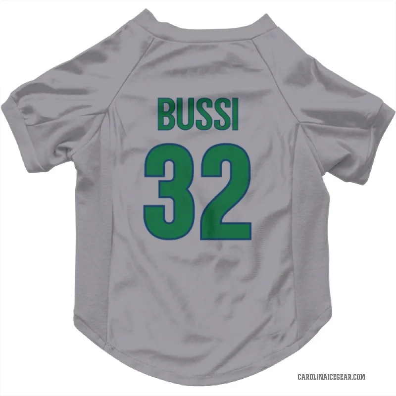 Brandon Bussi Gray Carolina Hurricanes Cat & Dog Pet Jersey