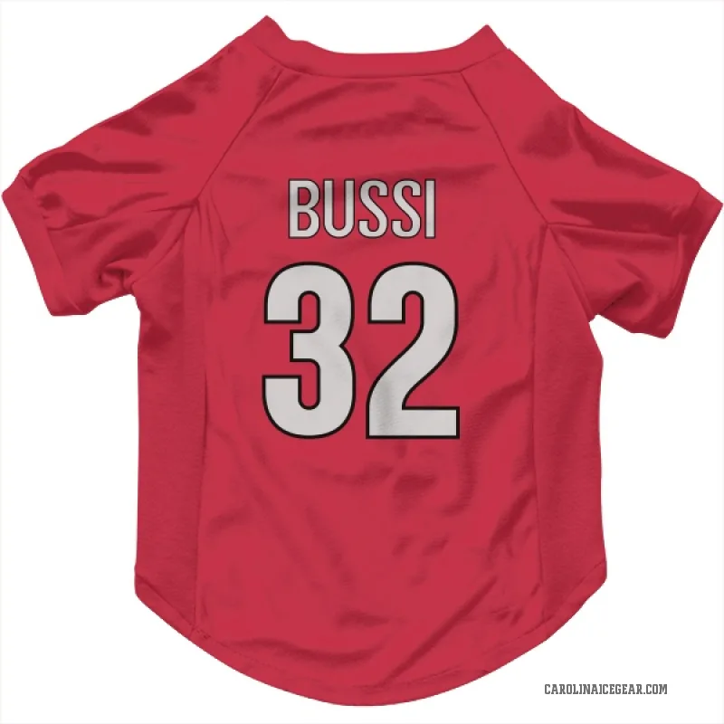 Brandon Bussi  Red Carolina Hurricanes  Cat & Dog Pet Jersey