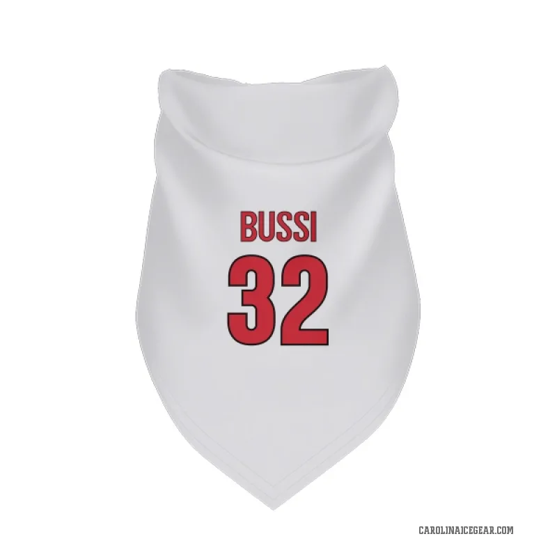 Brandon Bussi White Carolina Hurricanes Cat & Dog Pet Bandana