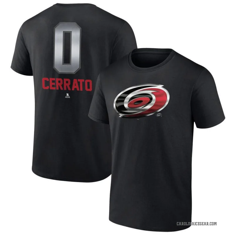 Charlie Cerrato Men's Black Carolina Hurricanes Midnight Mascot Logo T-Shirt