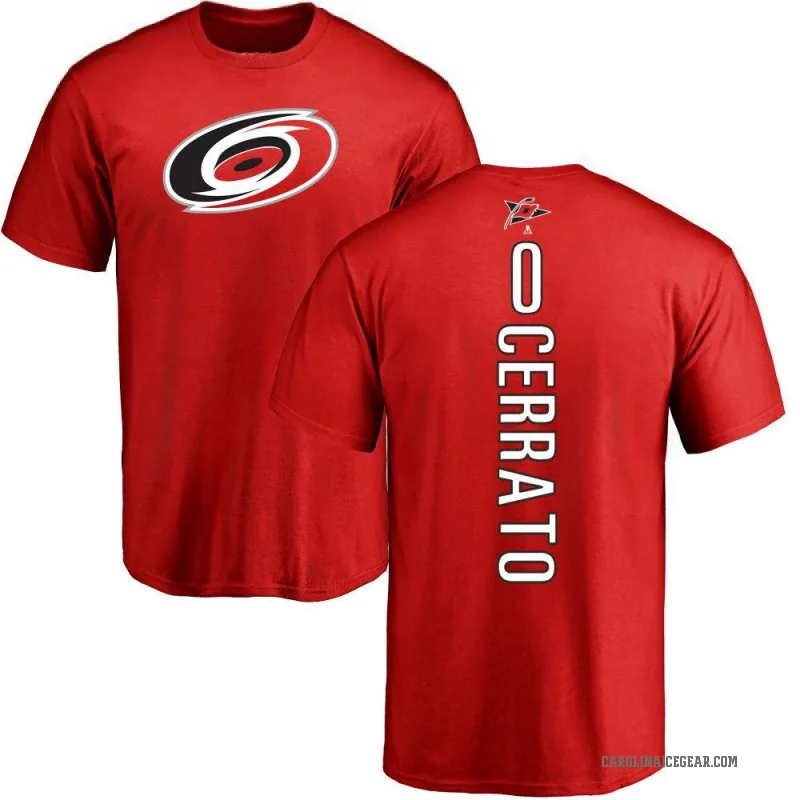 Charlie Cerrato Men's Red Carolina Hurricanes Backer T-Shirt -