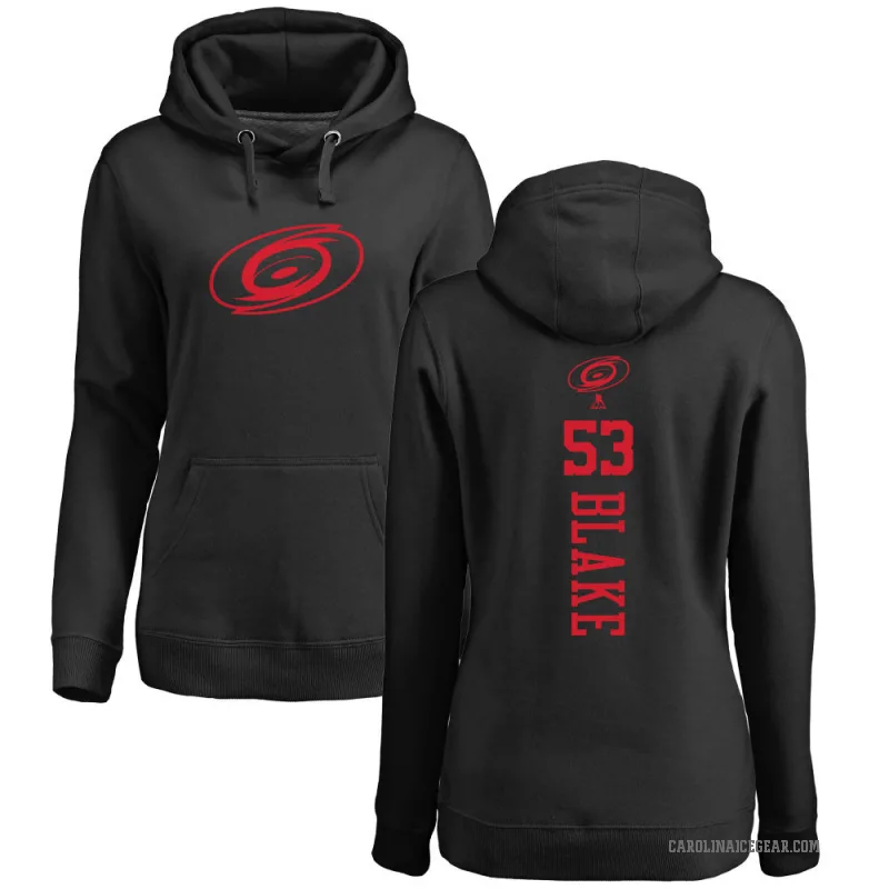 Jackson Blake Women's Black Carolina Hurricanes Branded One Color Backer Pullover Hoodie