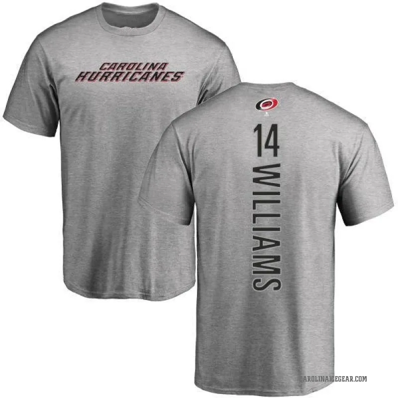 Justin Williams Men's Ash Carolina Hurricanes Backer T-Shirt -