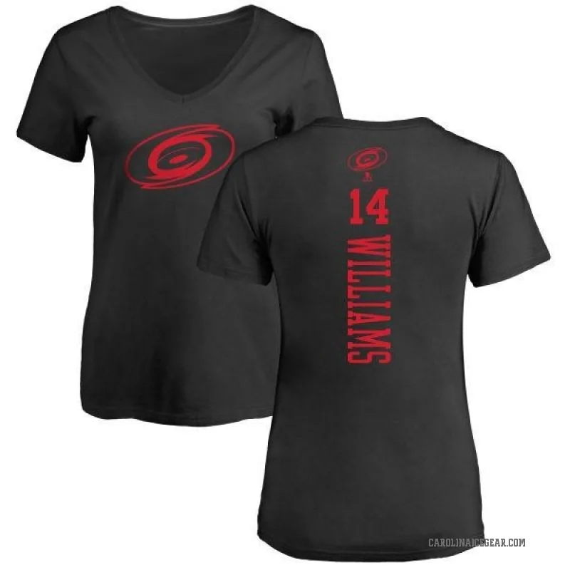 Justin Williams Women's Black Carolina Hurricanes One Color Backer T-Shirt -