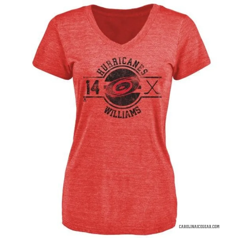 Justin Williams Women's Red Carolina Hurricanes Insignia T-Shirt -