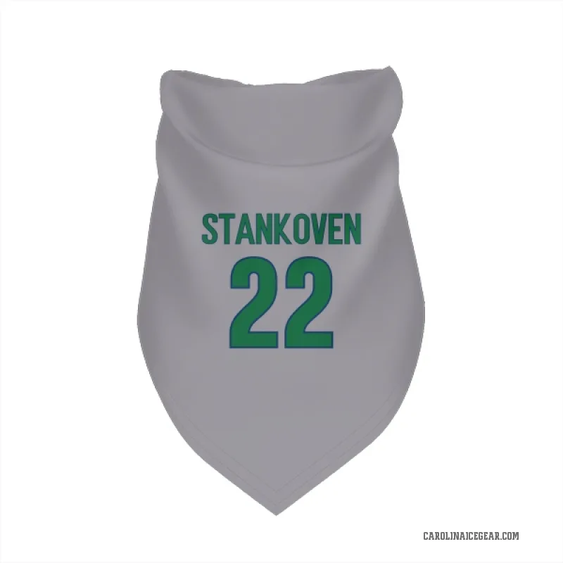 Logan Stankoven Gray Carolina Hurricanes Cat & Dog Pet Bandana