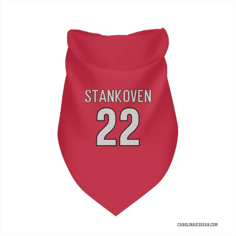 Logan Stankoven Red Carolina Hurricanes Cat & Dog Pet Bandana