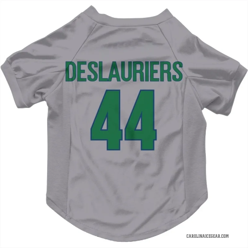 Nicolas Deslauriers  Gray Carolina Hurricanes  Cat & Dog Pet Jersey