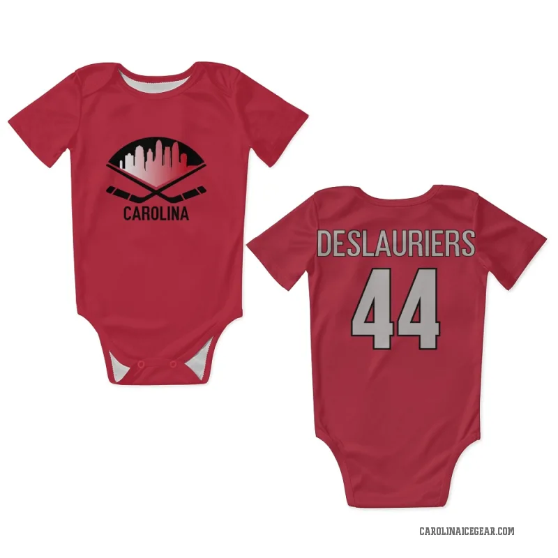 Nicolas Deslauriers  Red Carolina Hurricanes  Newborn & Infant Bodysuit