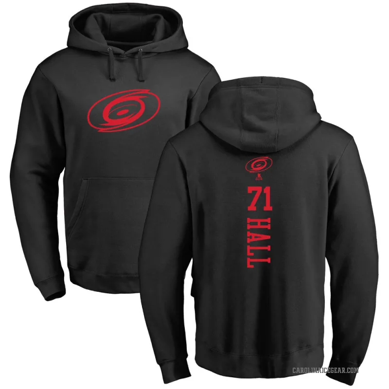 Taylor Hall Youth Black Carolina Hurricanes Branded One Color Backer Pullover Hoodie